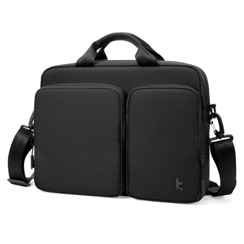 Image of tomtoc Laptop Shoulder Bag 13 14 Inch, Water Resistant Case for 14'' MacBook Pro M5 Pro/Max (2026), M1-M4, 13.5-14.4'' Surface Laptop/Book 3, Briefcase with Accessory & Document Storage for Business