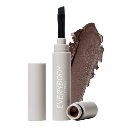 Image of EVERYBODY LONDON Eyebrow Pomade with oblique brush, cream formula, matte, precise finish, perfect shape all day long (Dark Brown)