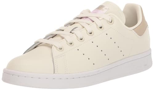 Image of adidas Originals Men's Stan Smith Sneaker, Off White/Wonder Beige/Silver Metallic, 9.5 UK