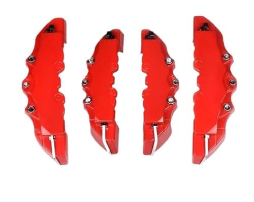 Image of 4Pcs 3D ABS Car Brake Caliper Cover Disc Protective Shell Fit For BMW M 3 5 6 Z SE E46 E39 E36 E34 F20(4Pcs M and S Red)