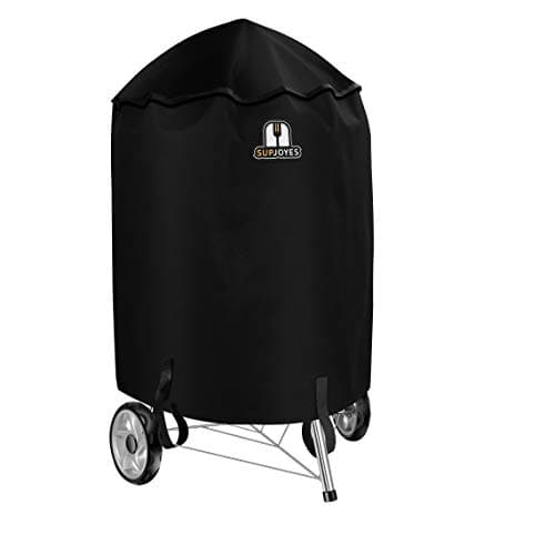 Image of SUPJOYES 57CM BBQ Cover for Weber Charcoal Kettle: Heavy Duty Waterproof Weather Resistant Barbeque Grill Covers