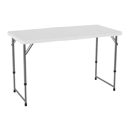 Image of LIFETIME Height Adjustable Craft Camping and Utility Folding Table