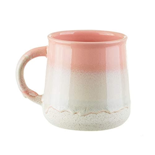 Image of Sass & Belle Mojave Glaze Pink Mug - - Ceramic Coffee Mug and Tea Cup with Artisan Finish Stylish Home Decor Kitchen Accessory Designed by Sass and Belle