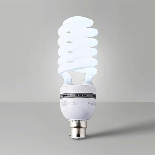Image of MiniSun | 30W BC B22 Energy Reducing Daylight CFL Spiral Bulb | Table Lamps, Home Décor & Improvement Essential | Mains Wired
