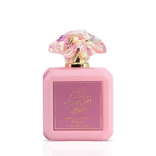 Image of Ard al Zaafaran Pink Blush Shams Al Emarat Khususi, Marshmallow Blush Perfume For Women, Eau de Parfum - 100 ML (3.4 OZ) Romantic & Sweet Arabian Perfume - A Captivating Scent wrapped in Pink Bottle