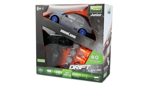 Image of Amewi Drift Sport Car 4WD 1:24 RC Remote Control RTR Grey