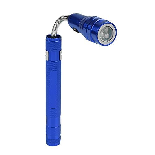 Image of Garosa Multi Function Mini Flexible Telescopic LED Flashlight Rotatable Torch with Magnetic Suction for Checking Narrow Gaps, Nooks, Corners(Blue)