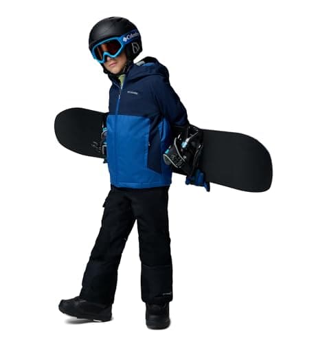 Image of Columbia Youth Boys Alpine Action 3 Jacket, Ski Jacket, Mountain Blue Melange/Collegiate Navy, Medium