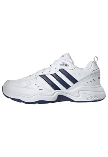 Image of adidas Men's Strutter Shoes, Cloud White/Dark Blue/Matte Silver, 10.5 UK