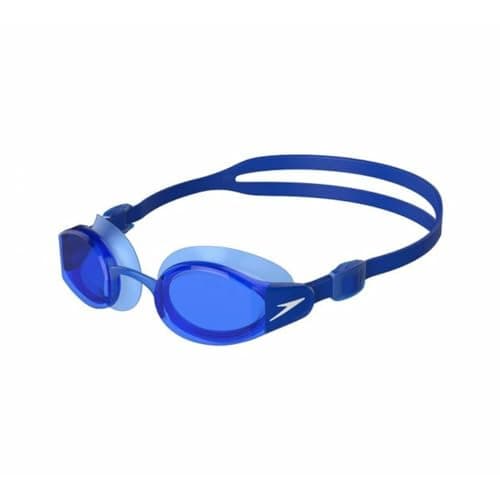 Image of Speedo Unisex-Adult Mariner Pro Swimming Goggles | Anti-fog, Bondi Blue/White/Blue, One Size
