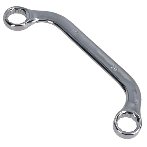 Image of AB Tools 18mm + 19mm Half Moon Ring C Obstruction Spanner Wrench 12 Sided Bi-hex