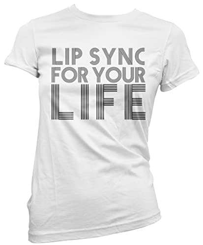 Image of Lip Sync for Your Life - Womens T-Shirt - Drag Queen Race 16 White