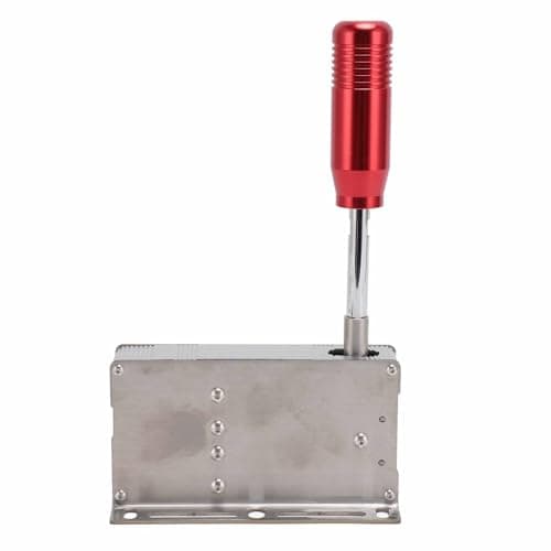 Image of Naroote USB Sequential Shifter Professional Sim Racing Game Shifter for T300 T500 for 11 PC, Stainless Steel, Plug and Play (Red)