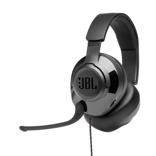 Image of JBL Quantum 200 - Wired Over-Ear Gaming Headphones - Black, Large