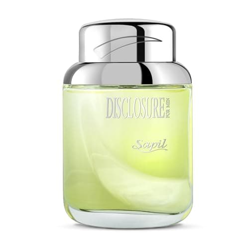 Image of Sapil Disclosure Green Eau de Toilette for Men, 100ml – Captivating Blend of Floral, Woody, and Amber Notes for Classic Luxury