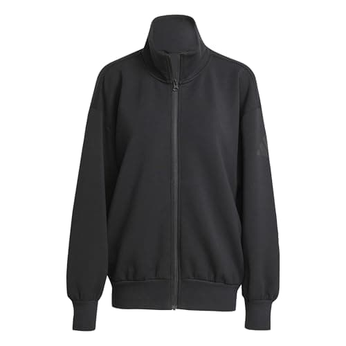 Image of adidas Women's SOFT LUX FULL-ZIP TRACKTOP, black, S