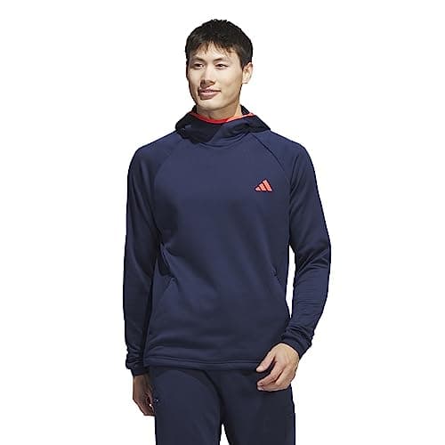 Image of adidas Men's 3-Stripes Cold.rdy Golf Hoodie, Collegiate Navy, M