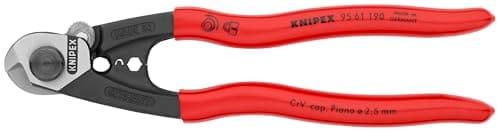 Image of KNIPEX Wire Rope Cutter Forged with Plastic Coating 190 mm, 95 61 190
