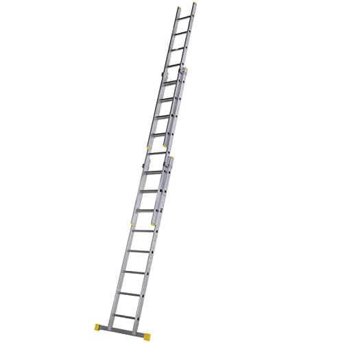 Image of Werner Aluminium Triple Section Extension Ladder Box Section 1.89m
