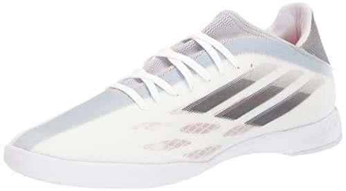 Image of adidas unisex adult X Speedflow.3 Indoor Soccer Shoe, White/Black/Solar Red, 13 Women Men US