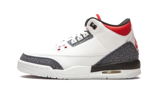 Image of Nike AIR JORDAN 3 RETRO SE (GS), Boy's Basketball Shoe, White Fire Red Black, 6 UK (40 EU)