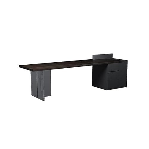 Image of GFHTRELY Computer Desk Modern Solid Wood Boss Office Workbench, Simple Business Single Study Desk, Suitable For Using Computer, Studying Gaming Table(220x80x75cm)