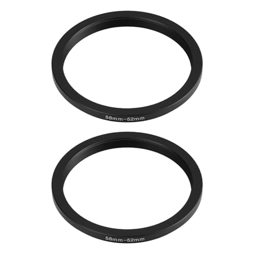 Image of OTOTEC 2pcs 58mm to 52mm Camera Lens Step-Down Ring Adapter Aluminum Alloy for Filter Sdapters Cameras SLRs