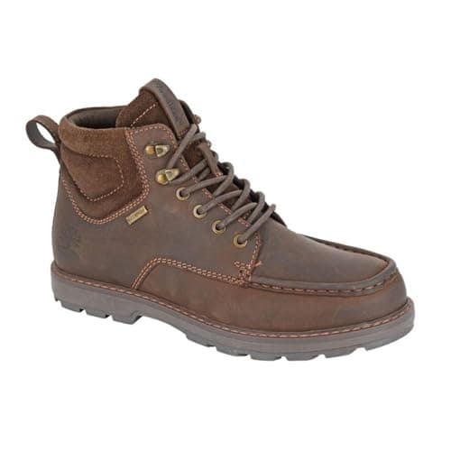 Image of Woodland Mens Waxy Leather Ankle Boots - Brown - 10 UK