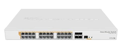 Image of Mikrotik CRS328-24P-4S+RM network switch Managed L2/L3 Gigabit Ethernet (10/100/1000) White 1U Power over Ethernet (PoE)