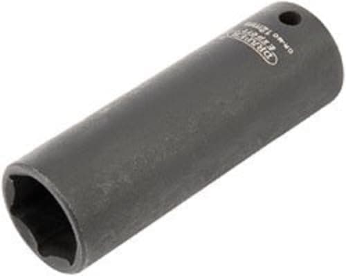 Image of Draper 5190 1/4" Square Drive Expert Hi-Torq Metric Deep Impact Socket, 12 mm Size