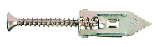 Image of Rawlplug TAP-IT Metal Hammer Plasterboard Fixing Pack of 12 | Wall Plug and Screws 12 x 30mm | Rawl Plugs for Plaster Walls | Cavity Wall Fixings | Steel Fixing with Expanding Construction,Silver