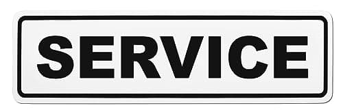 Image of Magnetic sign SERVICE | Magnetic sign | Several sizes available (35 x 10 cm, black)