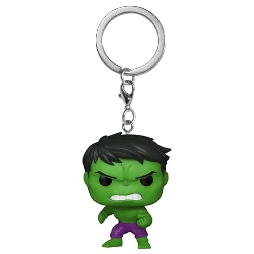 Image of Funko Pop! Keychain: Marvel - New Classics - Hulk - Novelty Keyring - Collectable Mini Figure - Stocking Filler - Gift Idea - Official Merchandise - Comic Books Fans