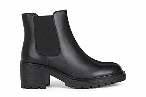 Image of Geox Women's D Damiana G Ankle Boots, Black, 5 UK