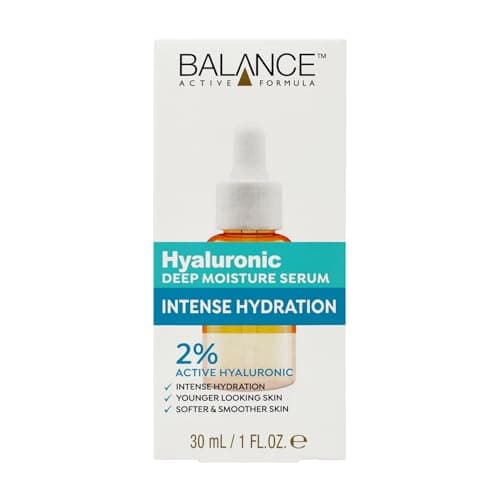 Image of Balance Active Formula 2% Hyaluronic Acid Hydrating Serum, Smoothes and Plumps Anti-Aging Fine Lines, Lightweight Non-Sticky, 30 ml for Radiant Skin