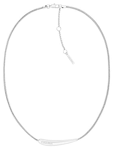 Image of Calvin Klein Women's ELONGATED DROPS Collection Pendant Necklace in Stainless Steel - 35000338