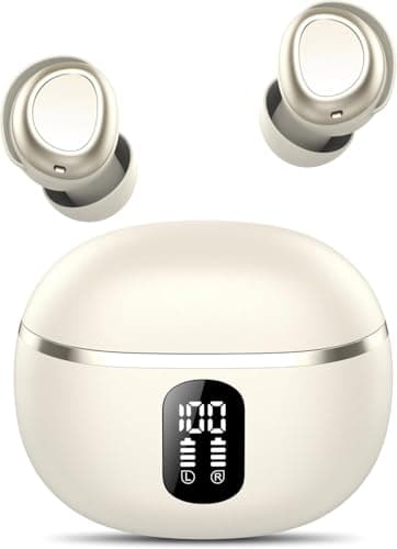 Image of FAMOO Ear Buds Wireless Earbuds, Bluetooth Headphones 5.4 In Ear with 4 ENC Noise Cancelling Mic, 50H Playtime Bluetooth Earphones, Bass Boost 90%, NEW Mini Bluetooth Earbuds IPX7 Waterproof, USB-C