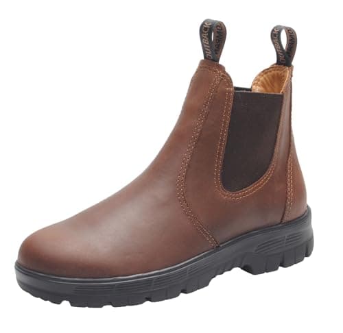 Image of Jim Boomba Outback Town & Country Chelsea Boots (Chestnut, UK Footwear Size System, Adult, Men, Numeric, Medium, 9)
