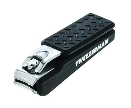 Image of Tweezerman Stainless Steel Fingernail Clipper, Non Slip Handle, Large Curved Edged Professional Clippers, (Pack of 1)