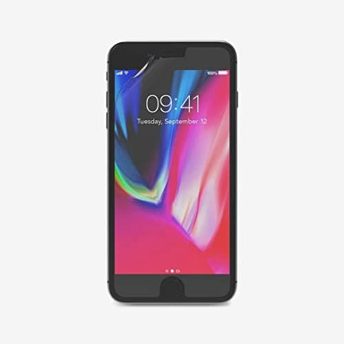 Image of Tech21 Self-Healing Screen Protector with BulletShield for Apple 7/8 with New Easy Application - Impact Shield with Self-Heal Finish - Clear