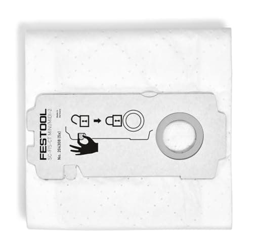 Image of Festool SC-FIS-CT Mini/Midi Self Clean Dust Extractor Filter Bag Pack of 5