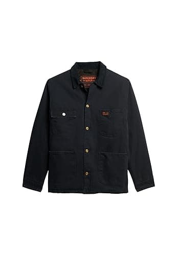 Image of Superdry Surplus 4 Pocket Chore Jacket M5011880A Eclipse Navy Size 2XL, Eclipse Navy Blue, XXL