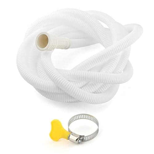 Image of 13.12Ft Air Conditioner Drain Hose, Universal Drain Connector with Cuttable Rubber Adapter & Connect Clamp Flexible Drainage Pipe for Most Dehumidifier and Air Conditioner(4m/13.12ft)