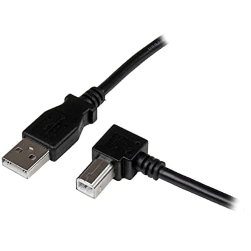 Image of Startech 3m USB 2.0 A to Right Angle B Cable Cord