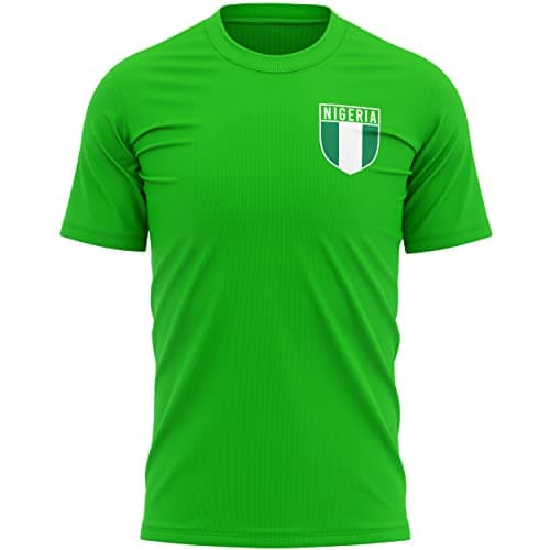 Image of Purple Print House Nigeria Shirts for Men, Nigeria Flag Badge Retro T Shirt, Football Country Africa 2022 Supporters Gifts for Him or Her, 2024 World Tournament Footy Soccer Top, L, Irish Green