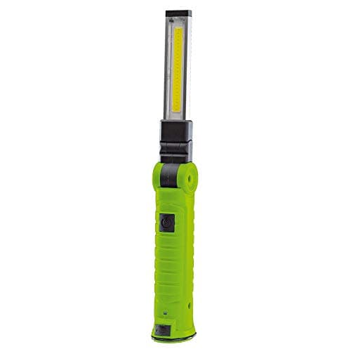 Image of Draper 11772 3W COB LED Rechargeable Inspection Lamp, Green, 265x47x34mm