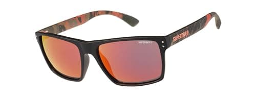 Image of Superdry SDS-KOBE Men's Sunglasses 193 Matte Black/Volcanic Mountain Orange