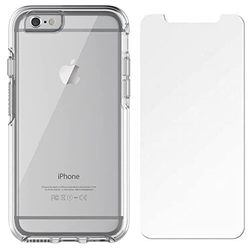 Image of OtterBox Symmetry Series Slim Case for iPhone 6s & iPhone 6 (NOT Plus) with Screen Protector - Non-Retail Packaging - Clear Crystal