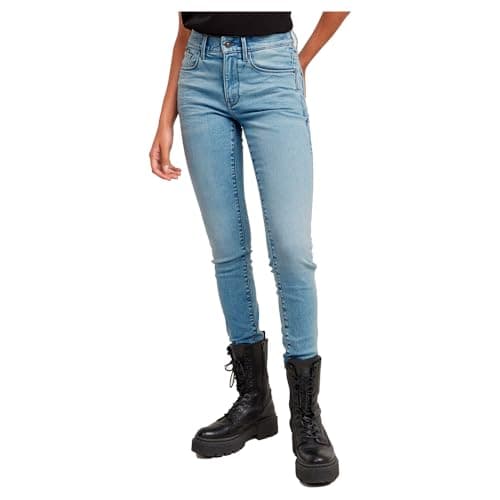 Image of G-STAR Women's 3301 Skinny Jeans, Blue (dk aged D05175-8968-89), 32W / 32L