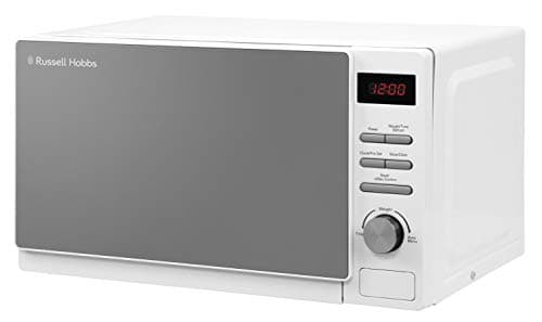 Image of Russell Hobbs RHM2079A 20 L 800 W White Digital Solo Microwave with 5 Power Levels, Automatic Defrost, 8 Auto Cook Menus, Clock & Timer, Easy Clean